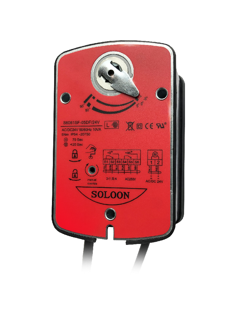 S6061SF-05NM D/A Serise 05NM ON/OFF and Modulating Fire and Smoke Damper Actuator