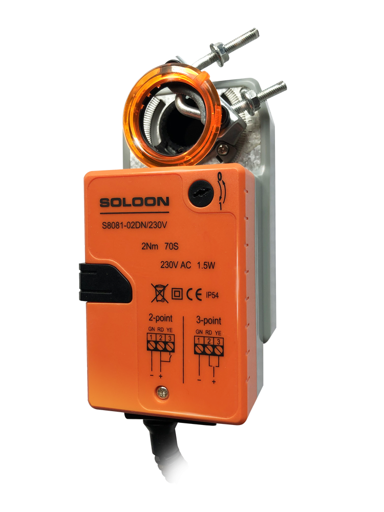 S8081-02/05D/A Serise 2NM/5NM ON/OFF and Modulating Standard Damper Actuator