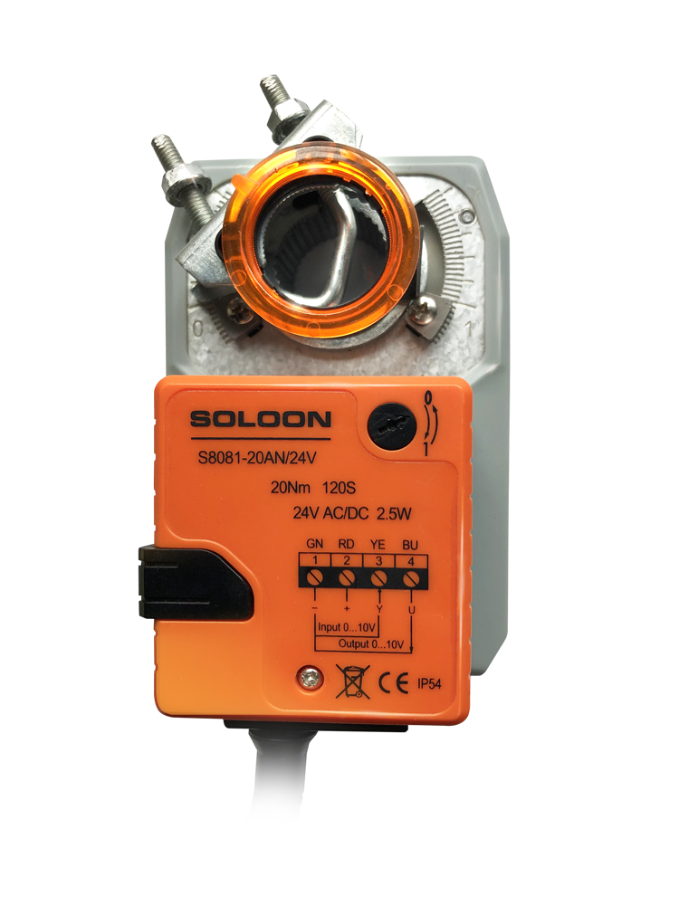 S8081-10/20D/A Serise 10NM/20NM ON/OFF and Modulating Standard Damper Actuator
