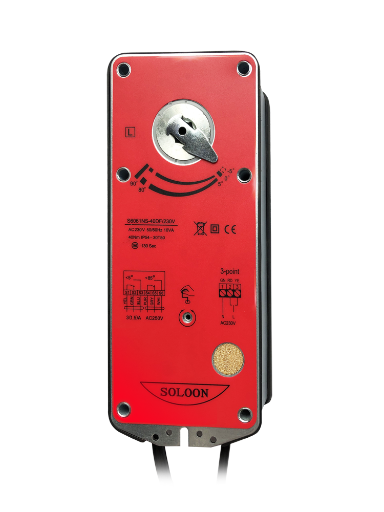 S6061NS-30/40NM D/A Serise 30/40NM Without Spirng Smoke Damper Actuator