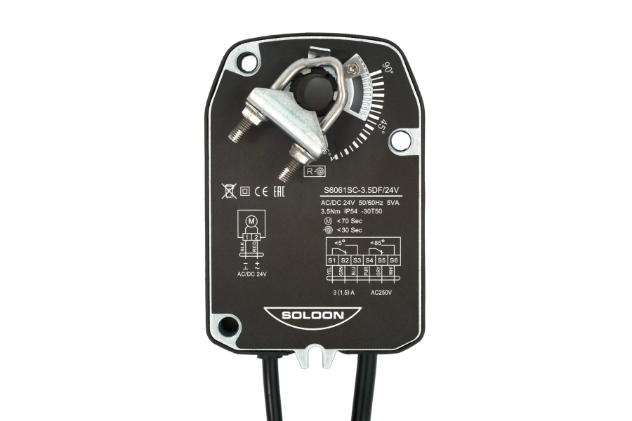 S6061SC系列弹簧复位防火排烟风阀执行器