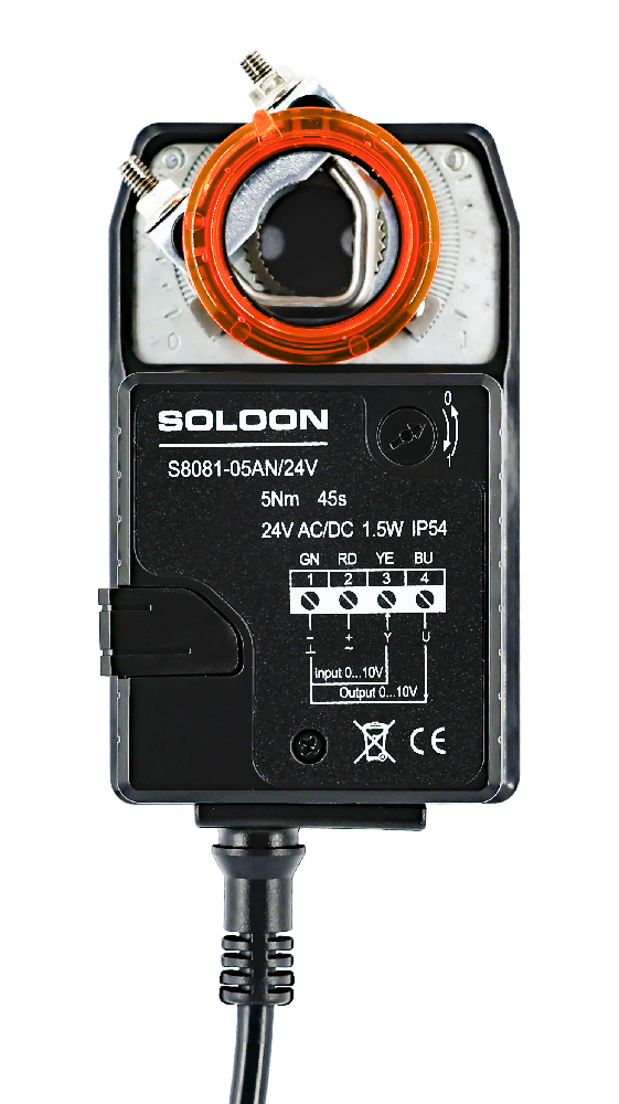 S8081-02/05D/A Serise 2NM/5NM ON/OFF and Modulating Standard Damper Actuator