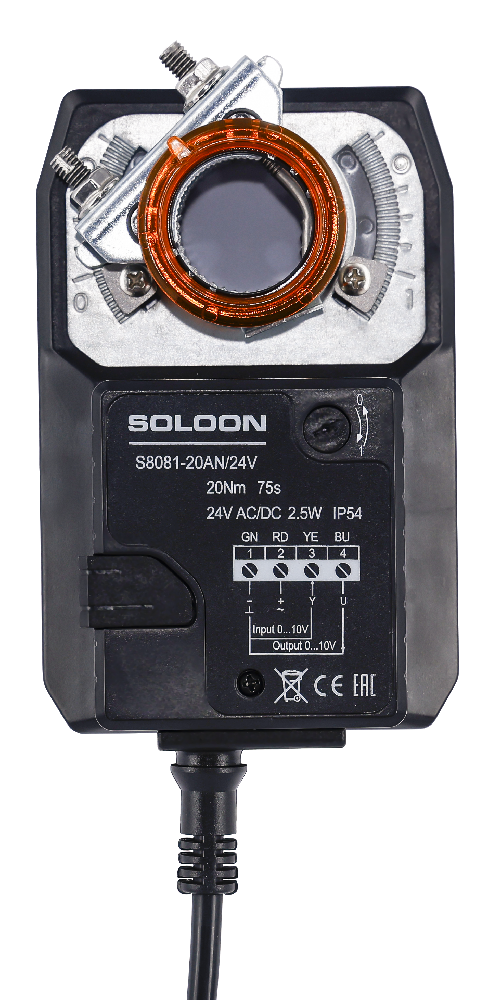 S8081-10/20D/A Serise 10NM/20NM ON/OFF and Modulating Standard Damper Actuator
