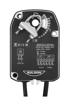 S6061SC-3.5 D/A  Serise 3.5NM On / Off and Modulating Spring Return Damper Actuator
