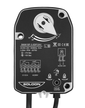 S6061SF-3.5NM D/A Serise 2.5NM On / Off and Modulating Fire and Smoke Damper Actuator