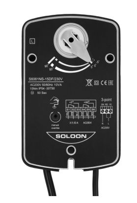S6061NS-10/15NM D/A Serise  10/15NM Without Spring Smoke Damper Actuator